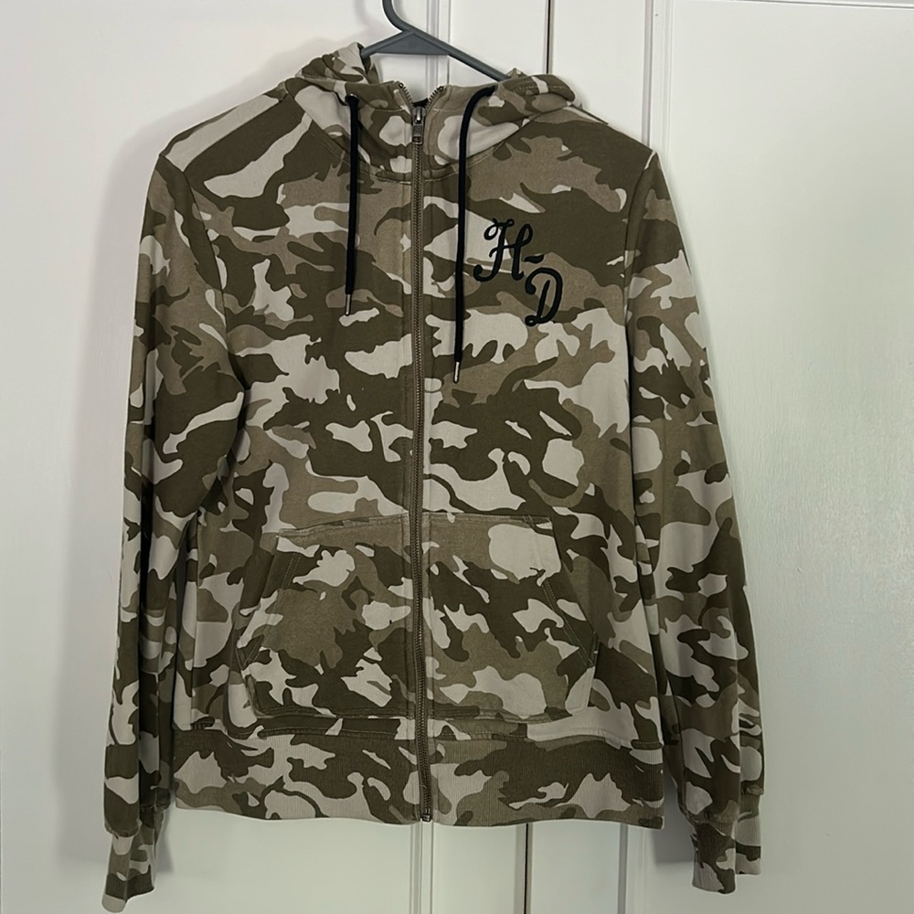 Hooded zip up sweatshirt